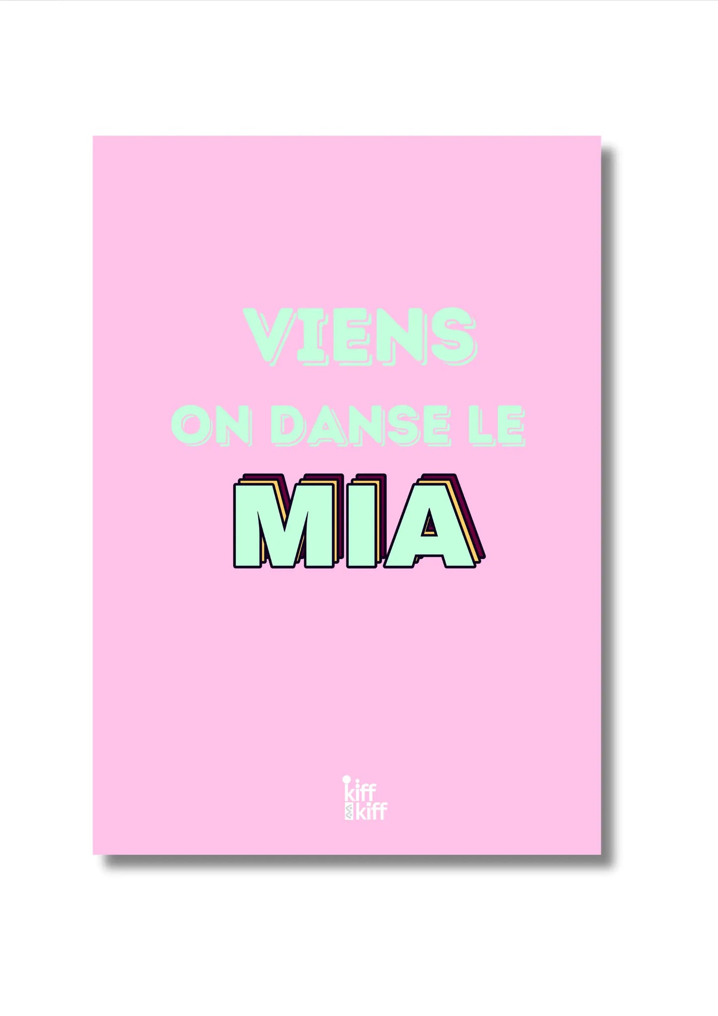Affiche Viens On Danse Le MIA rétro avec clin d’œil