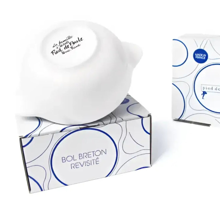 Bol Breton revisité avec bol breton super woman, céramique blanche et boîte déco