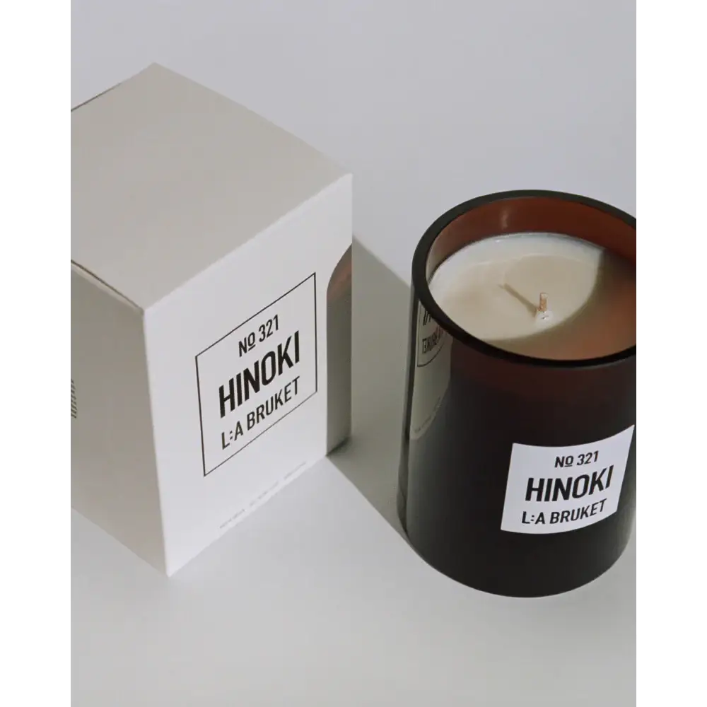 Bougie parfumée vert ambré Hinoki - 260g