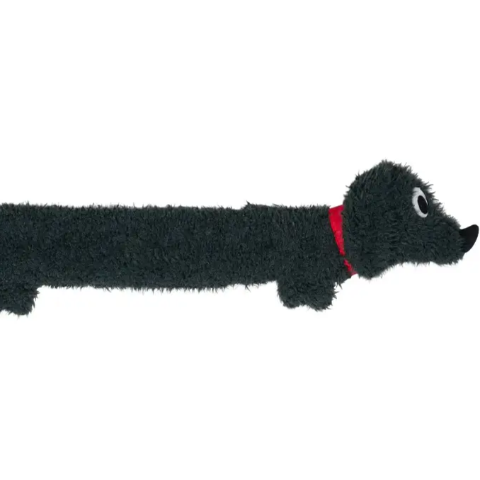 Plush teckel moelleux rouge avec collier pour bouillotte teckel petit chien