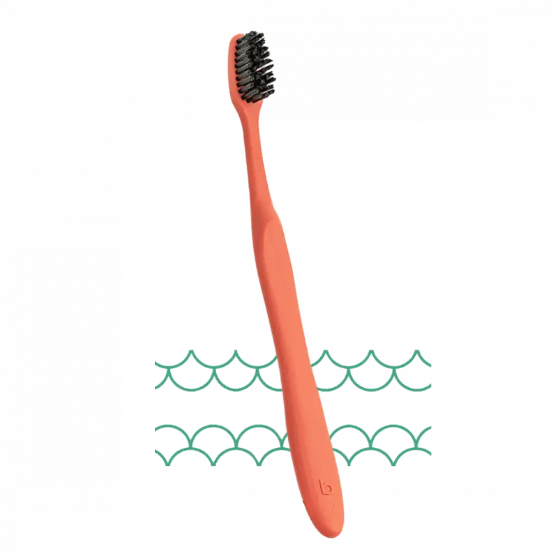 Brosse à dents recyclée Recyclette interdentaire en corail moderne