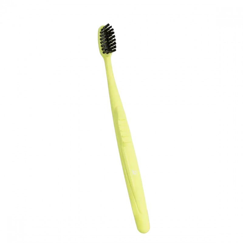 Brosse à dents recyclette junior 7-13 ans - Souple - vert anis