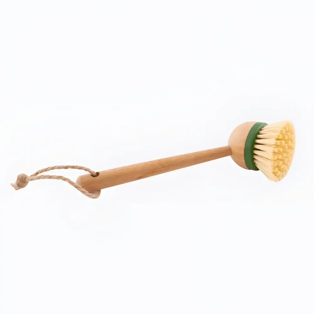 Brosse à vaisselle 23 cm avec tête amovible et bristle claire, consommation plus écologique