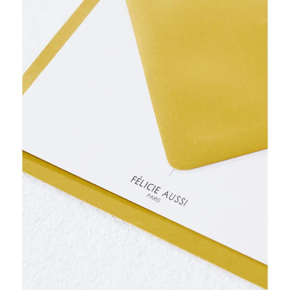 Carte d’anniversaire jaune et blanche pour bonne humeur, design pensé, parfait pour fête