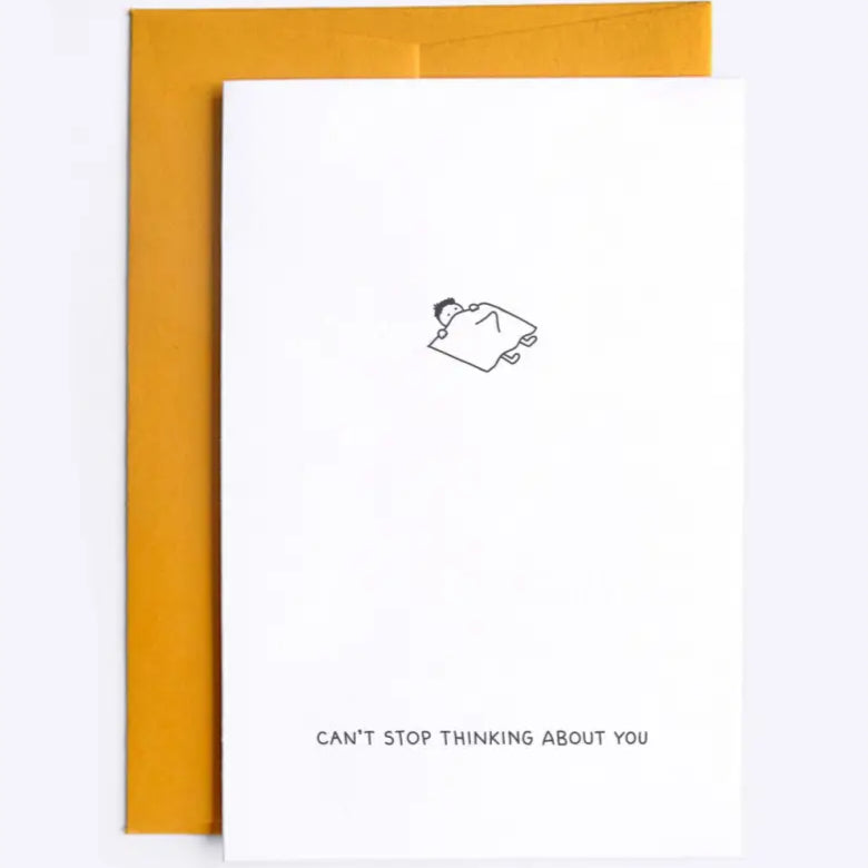 Carte postale je penses à toi avec vœux audacieuses et touche d’humour, ose l’originalité