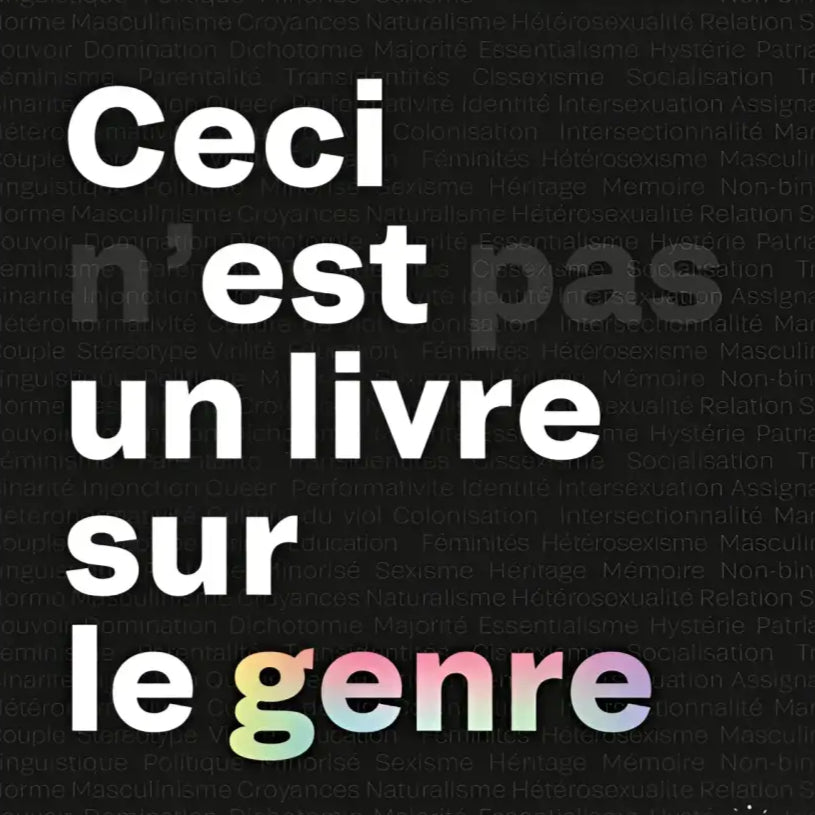 Couverture du livre Ceci n’est pas un livre sur le genre avec titre en gros