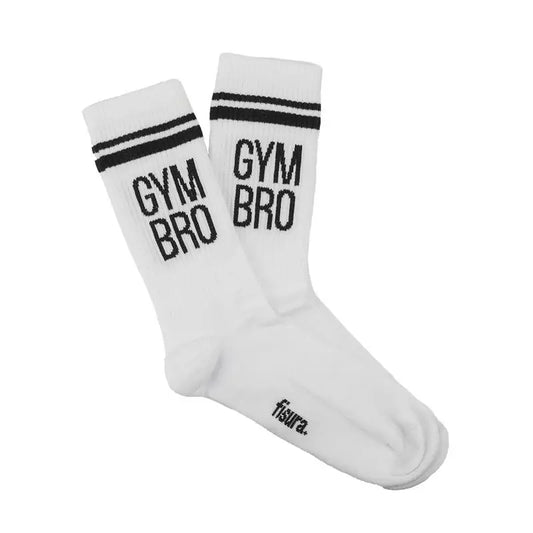 Chaussettes gym bro blanches style sportif avec maintien parfait