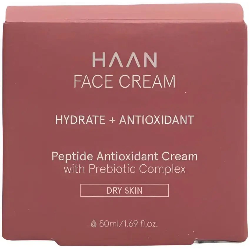 Crème visage HAAN pour peaux sèches, hydratante, 50ml, riche en peptides et prébiotiques