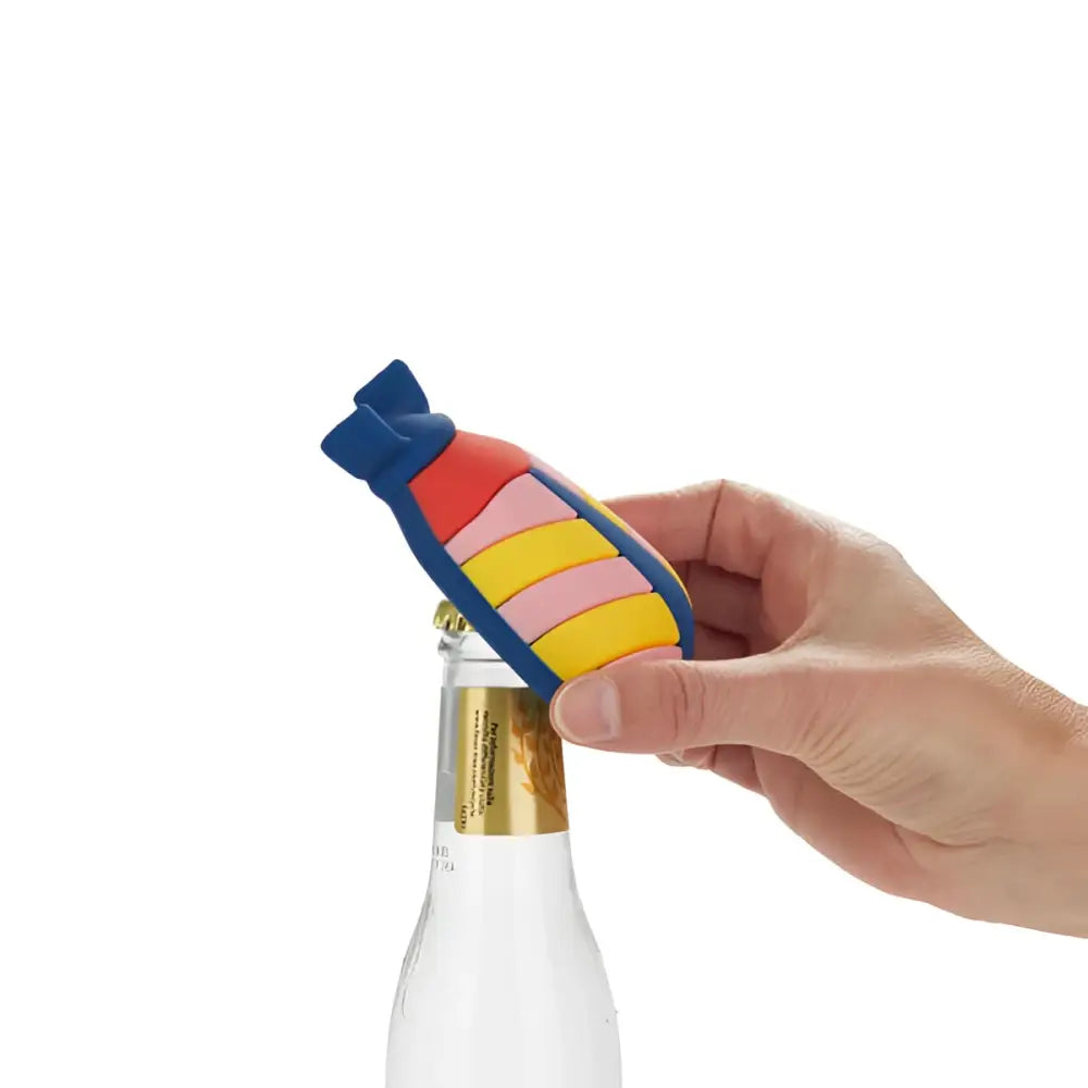 Décapsuleur scarabée coloré en forme de bombe arc-en-ciel