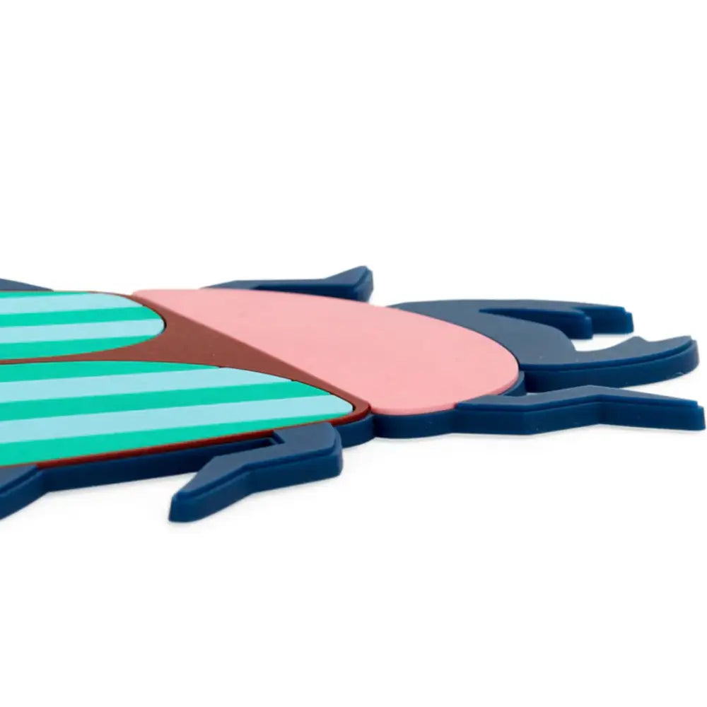 Dessous-De-Plat The Beetles Rose Plastique