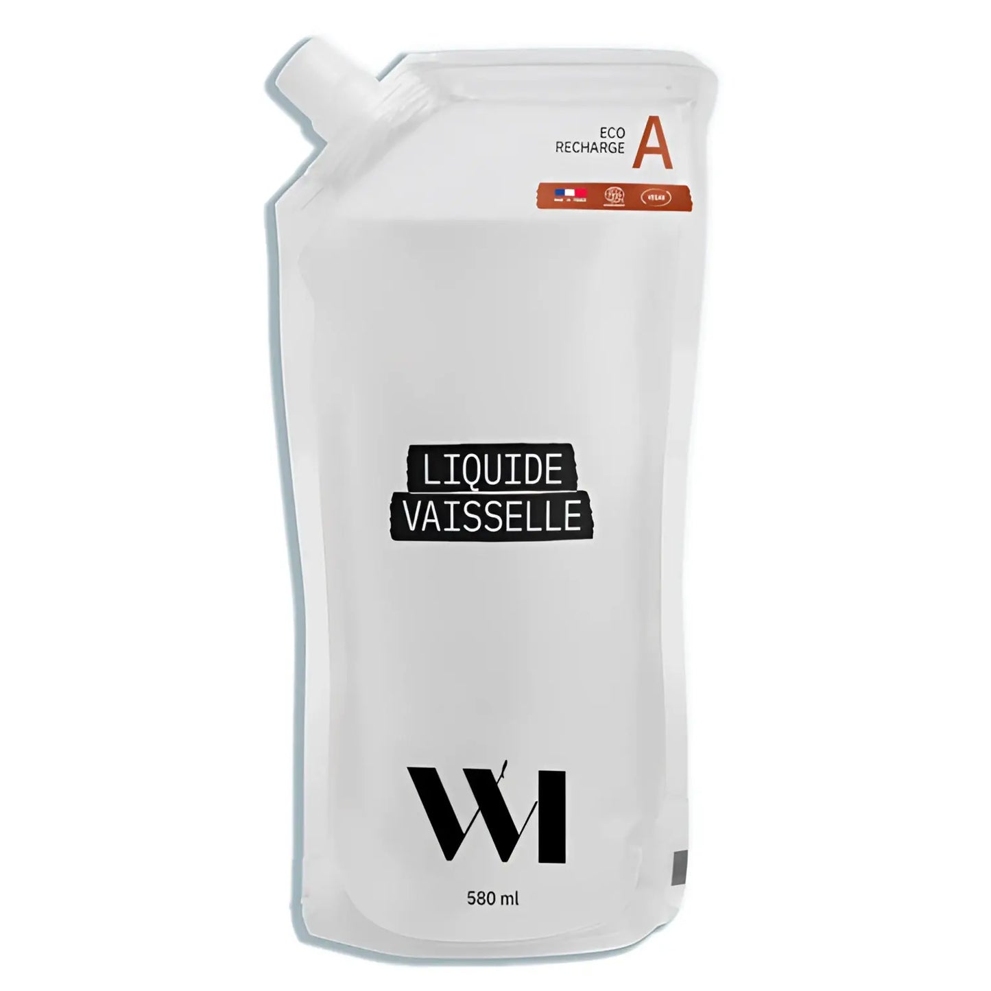 Sachet éco-recharge liquide vaisselle écologique 580 ml