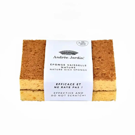 Éponge vaisselle biodégradable x2 avec fibre naturelle et cellulose, aux éponges classiques