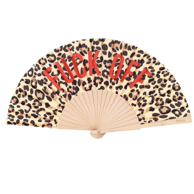Éventail fuck off leopard