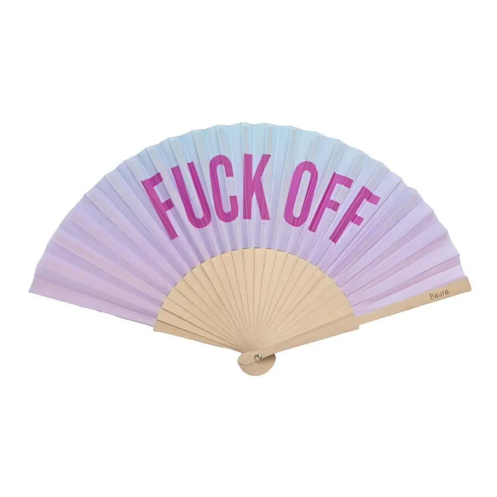 Éventail Gradient Fuck Off pastel, design audacieux avec clin d’œil