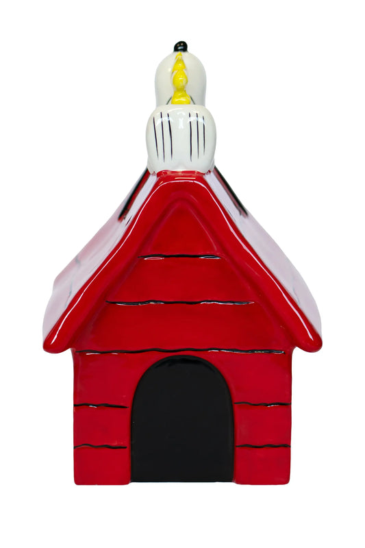 Figurine Snoopy rouge en céramique 25cm avec univers Peanuts
