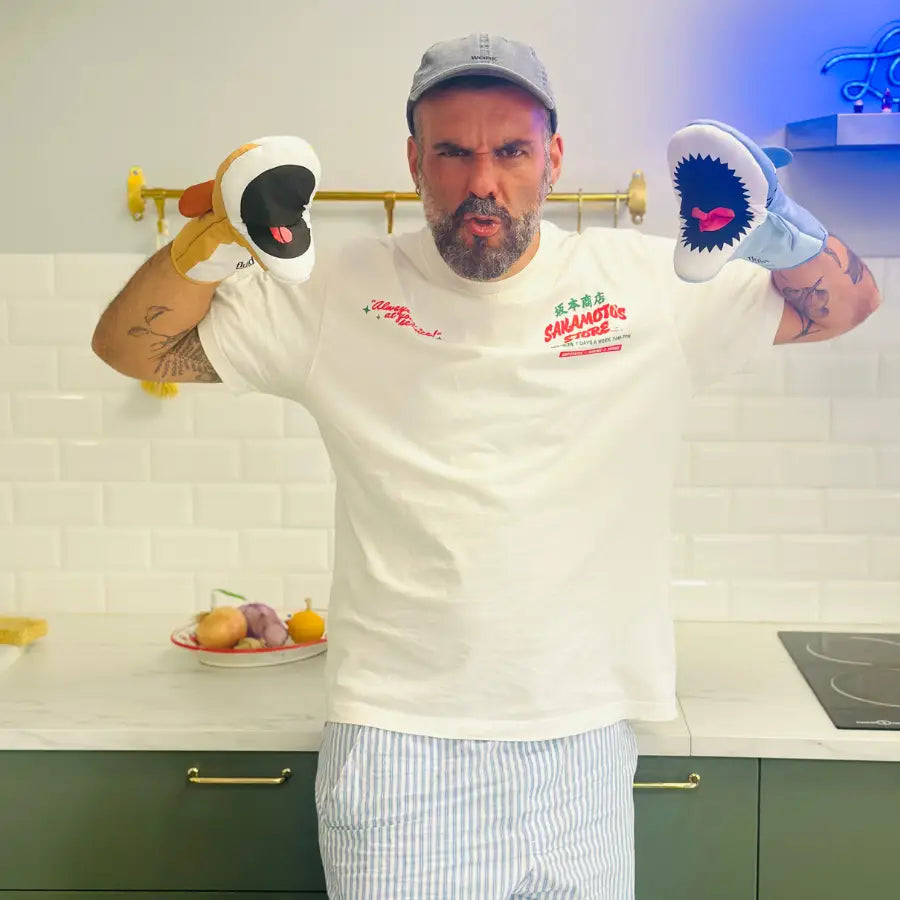 Gant de cuisine requin