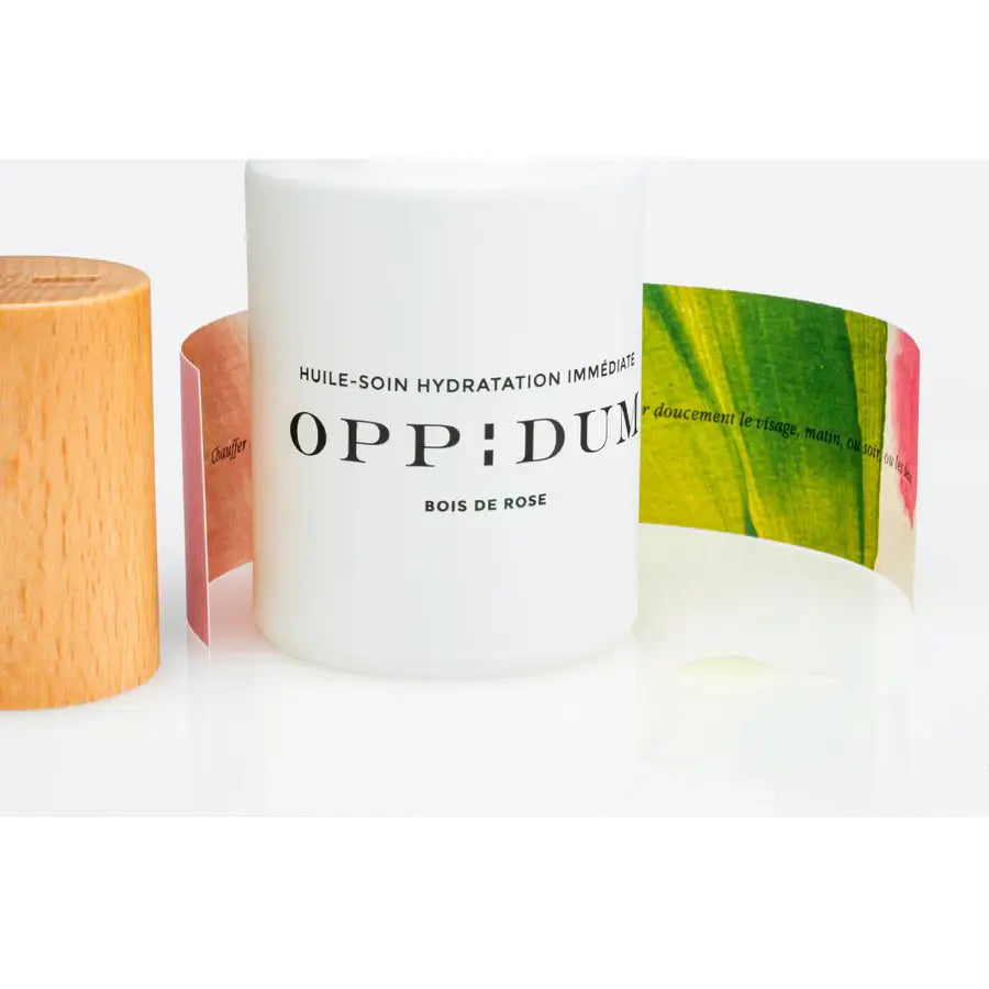Bouteille dhuile soin visage et corps hydratation bois de rose