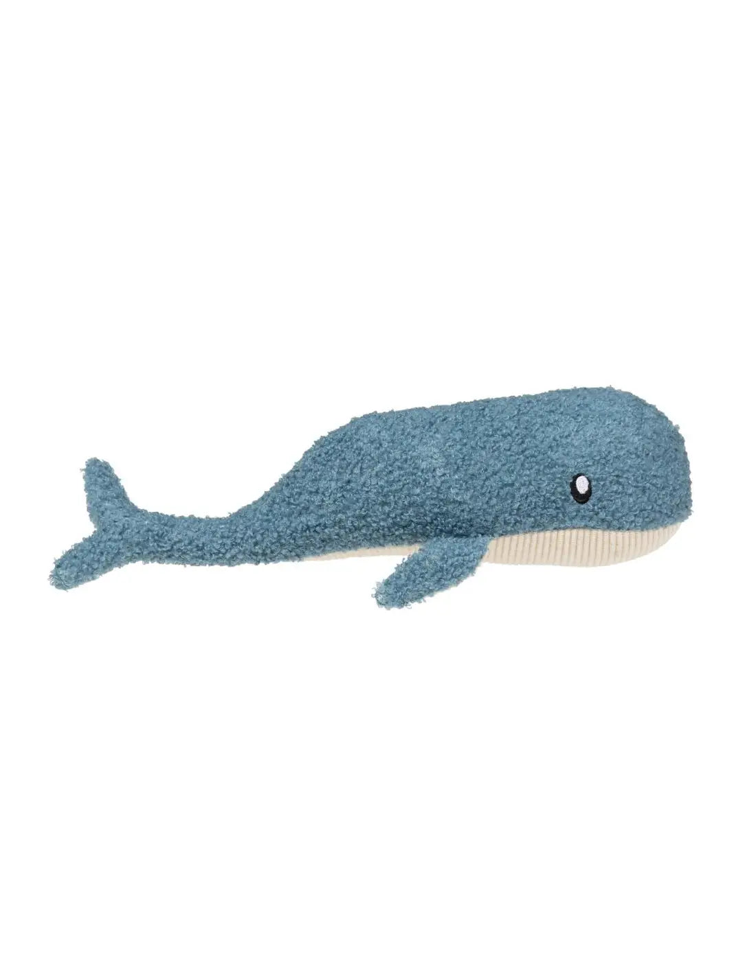 Jouet pour chien baleine bleue en tissu laminé hypoallergénique