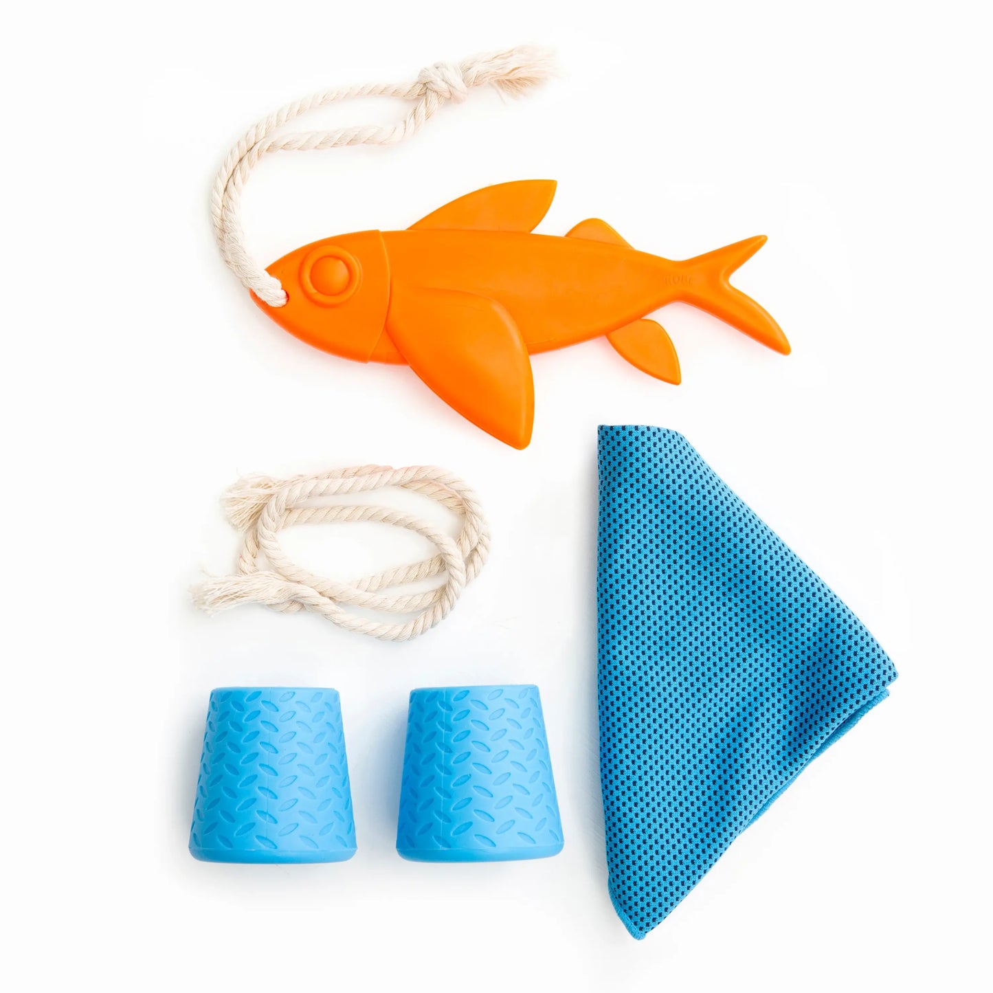 Jouet flottant poisson orange en plastique pour chien, pour journées ensoleillées