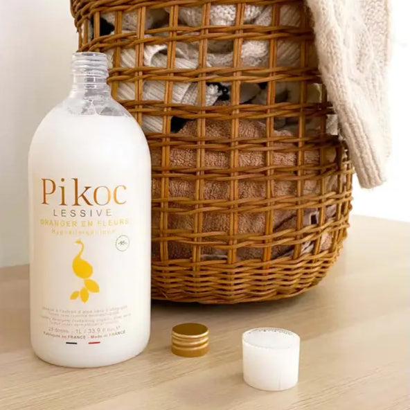 Bouteille de lessive oranger en fleurs d’origine naturelle pour répondre aux besoins eco-friendly