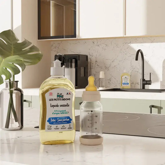 Liquide vaisselle tetine d’origine naturelle pour biberons 500mL sans parfum