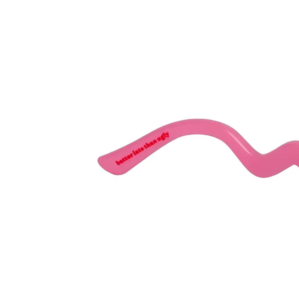 Accessoire coiffure rose en plastique pour Lunettes de soleil better late than ugly