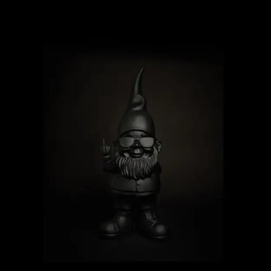 Nain fuck Bernardo noir facile à intégrer, gnome garden avec attitude cool