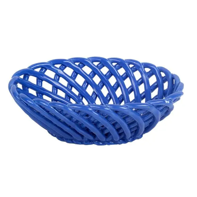 Panier En Céramique Bleu