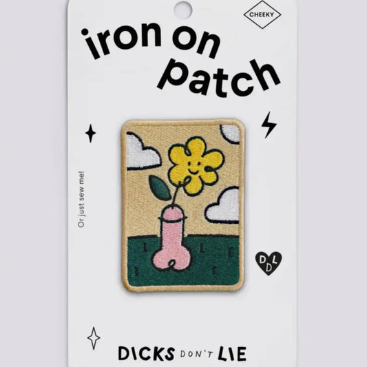 Patch thermocollant Patch Whoopsy Daisy avec fleur sur vase drôle pour vêtements