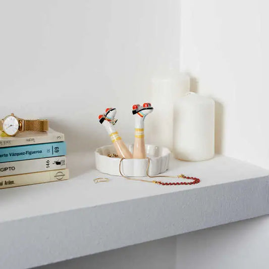 Porte-Bagues Happy Legs Retro Céramique