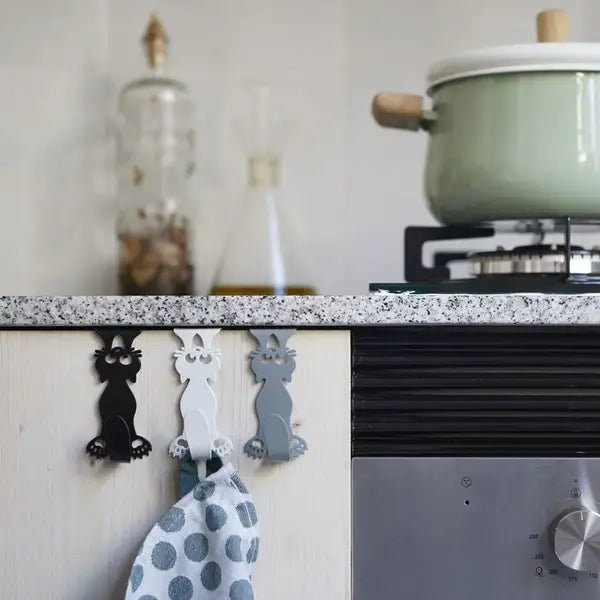 Porte-Torchon Tiroir Curious Cat X3 Métal