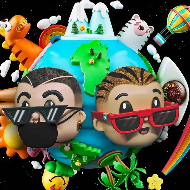 Poster géant à colorier candy music