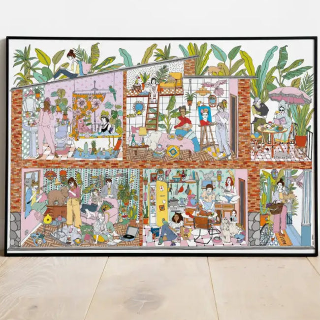 Poster géant à colorier Ellas/hers