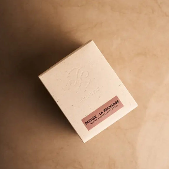 Recharge bougie menthe poivree/eucalyptus 230g