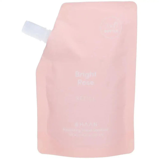Pochette stand-up avec bec spray nettoyant mains bright rose 100 ml, geste simple