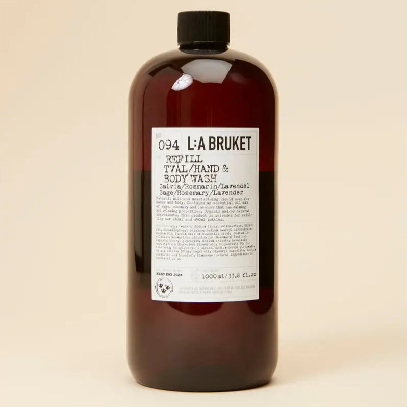 Recharge savon main/corps liquide - sauge/romarin/lavande 1000mL