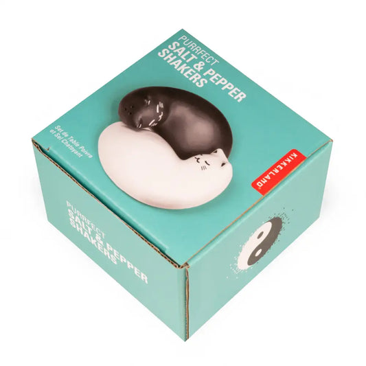 Salière poivrière chat en duo noir, plaisir visuel avec salt and pepper shakers chat