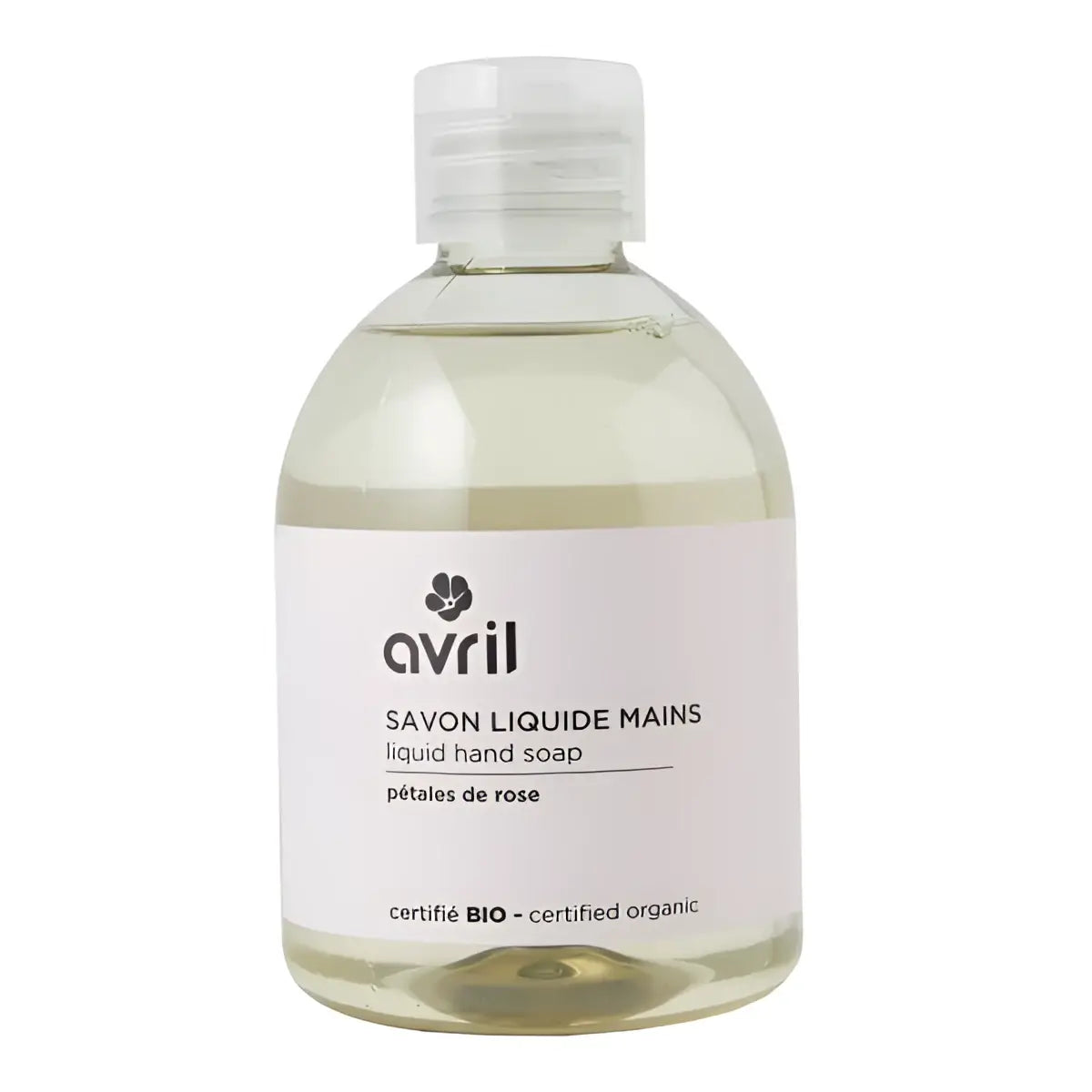 Savon liquide mains pétales de roses 300ml pour mains sensibles