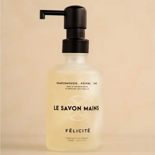 savon main liquide rechargeable - pamplemousse/poivre/thé 250mL