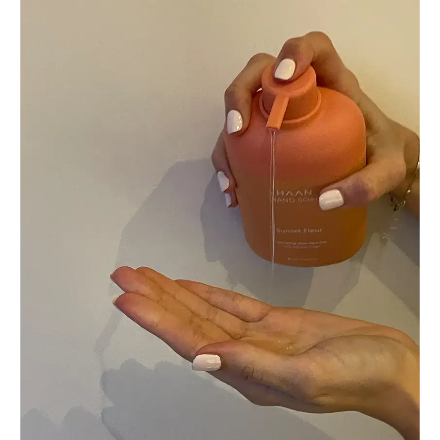 Savon pour les mains aux probiotiques rechargeable Sunset fleur 350 ml