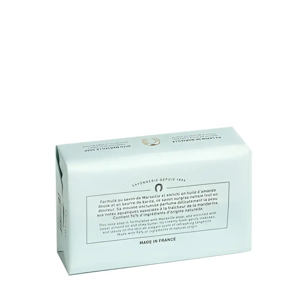 Savon solide mains corps eau de Mandarinnne 125g avec huiles végétales, emballé