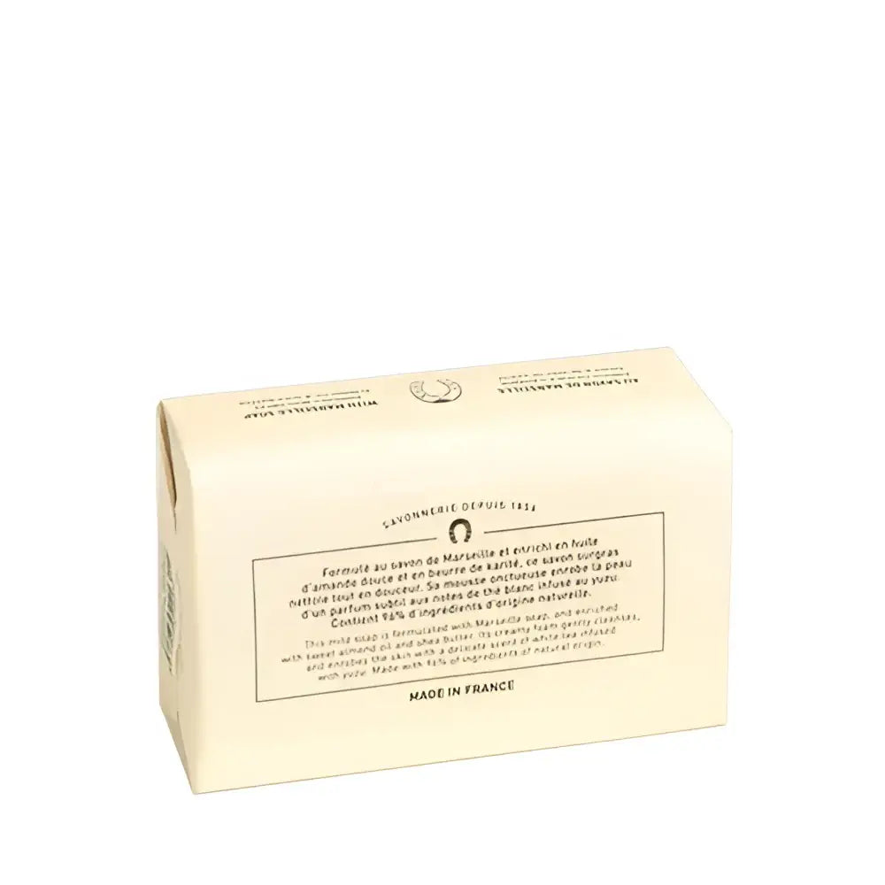 Savon solide mains et corps Thé blanc et Yuzu dans son emballage en papier