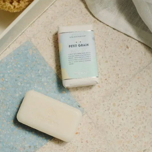 Savon solide mains et corps - petit grain 100g