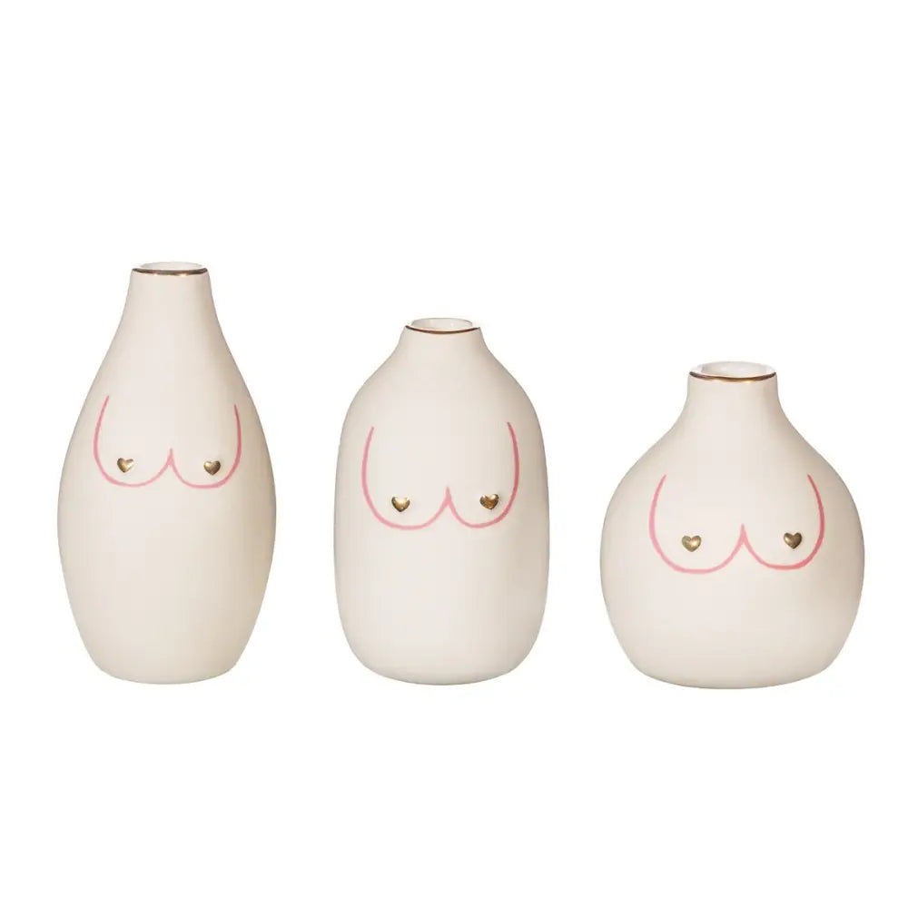 Set de 3 vases soliflores boobs