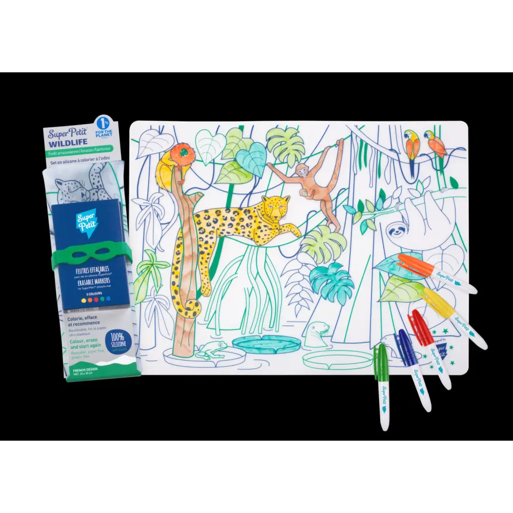 Set De Table À Colorier Amazonie