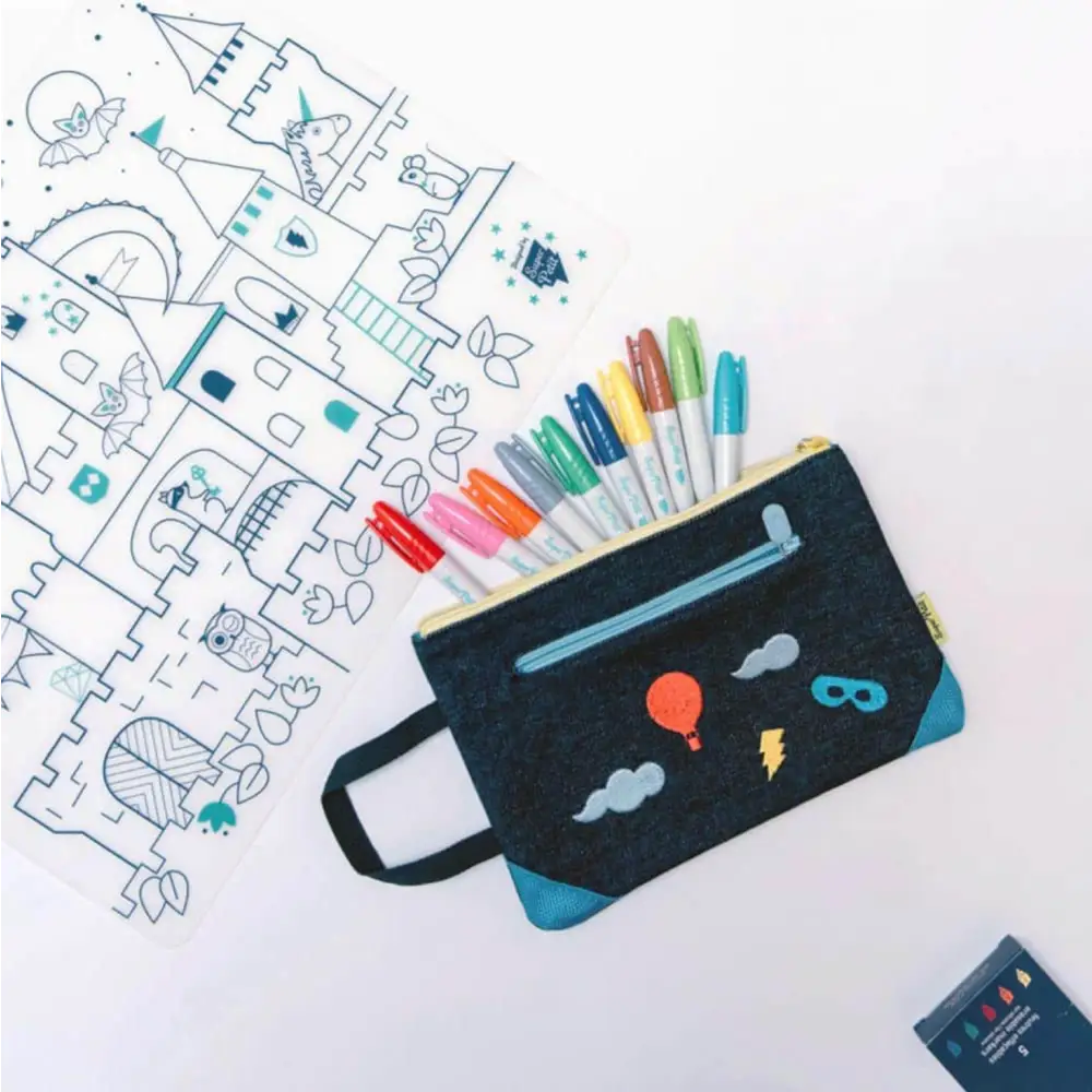 Set De Table À Colorier Chateau