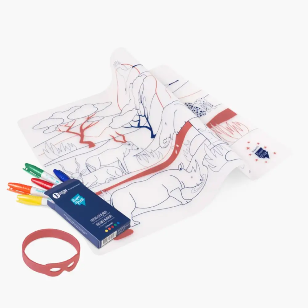 Set De Table À Colorier Savane