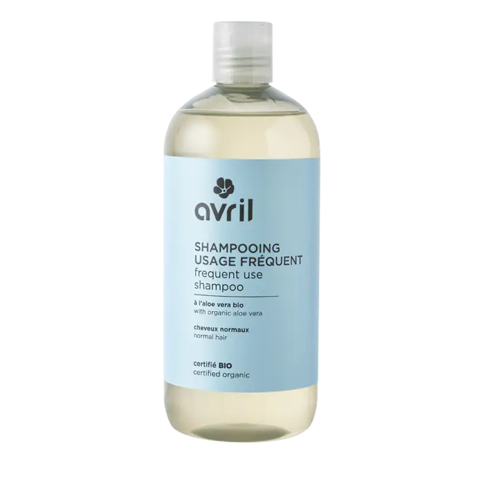 Shampoing usage frequent 500 ml avec aloe vera bio pour cuir chevelu sain