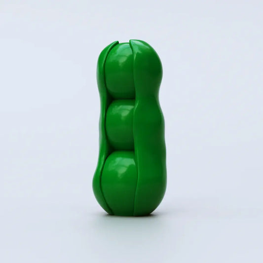 Vase Petits Pois avec un pois vert brillant dans un style frais et naturel