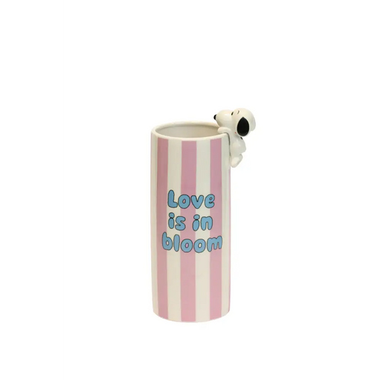 Vase Snoopy Love Is Bloom Rose